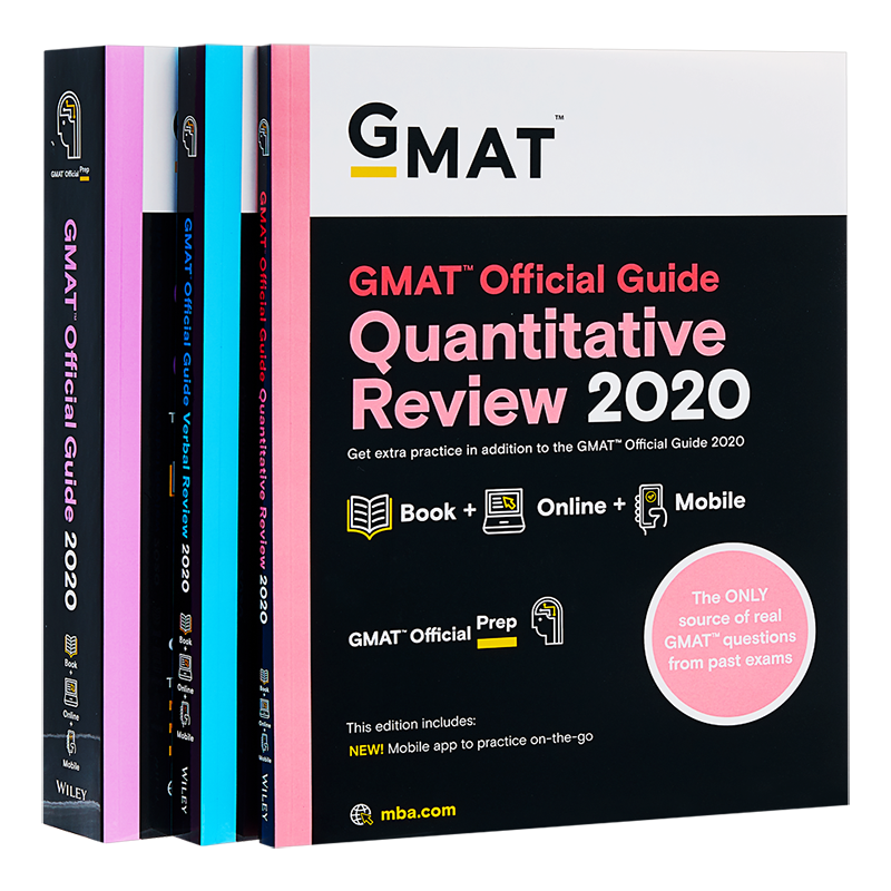 GMAT官方指南套装2020(含网上视频资源和练习题） GMAT Official Guide 2020 Bundle 英文原版