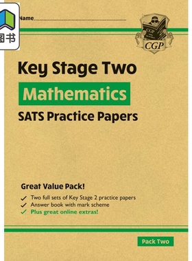 新KS2 Maths SATS实践论文套装2 New KS2 Maths SATS Practice Papers Pack 2 with free Online Extras英文原版 大音