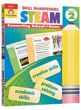 Evan-Moor Skill Sharpeners STEAM Grade 2 技能铅笔刀 STEAM练习册 二年级 美国加州教辅 7-12岁
