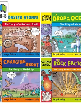 科学工作解码 4册 Science Works Monster Stones 英文原版 科普绘本读物 儿童百科知识 自然科学 进口童书 大音