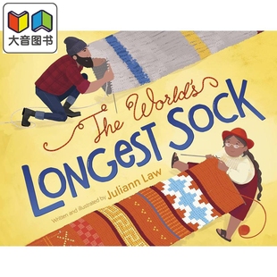 World 大音 进口儿童读物 儿童绘本 Law The 故事图画书 Longest 精品绘本 长袜子比赛Juliann Sock 精装 英文原版