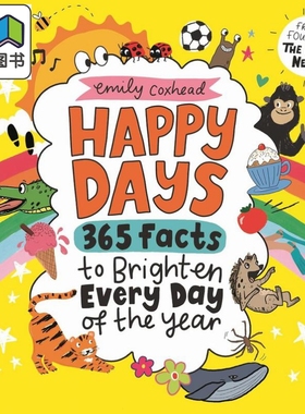 快乐的日子365个令人愉快的事实Happy Days 365 Cheerful Facts to Brighten Every Day of the Year英文原版绘本 大音