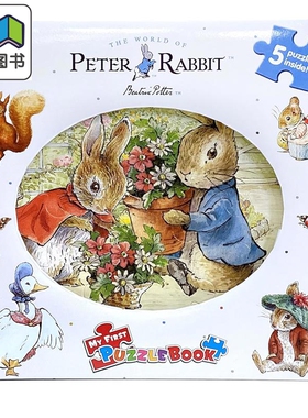 拼拼书 彼得兔 Peter Rabbit Classic My Fist Puzzle Book 英文原版 儿童拼图故事 拼图书 进口绘本 亲子童书 大音