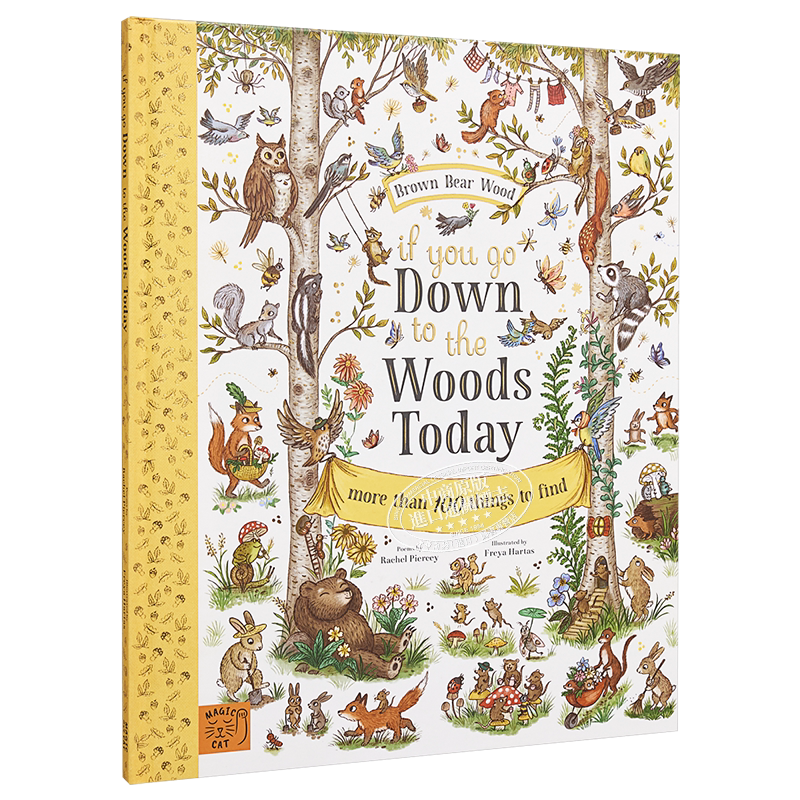 Freya Hartas 如果你今天去森林 If You Go Down to the Woods Today 英文原版 儿童诗集绘本 自然季节图画书 4岁