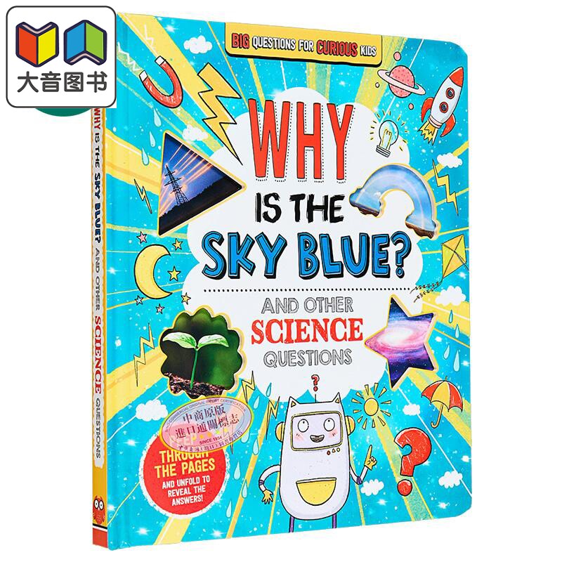 好奇孩子们的有趣科普 为什么天空是蓝色Fascinating Facts for Curious Kids 英文原版 儿童纸板书 知识科普读物 大音