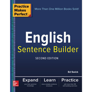 熟能生巧 英语语法造句 Practice Makes Perfect English Sentence Builder 第二版 含答案 进口英文原版教材英语自学