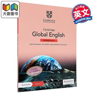 预售 ESL全球英语学生练习册书 Cambridge Global English Workbook 9 Digital Access 1 Year Primary Lower Secondary 大音