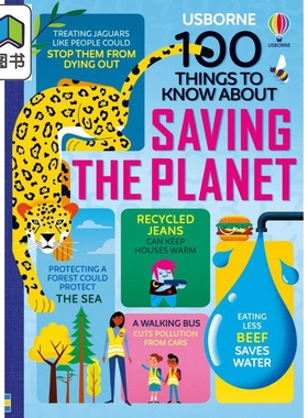 100拯救地球大发现100 Things to Know About Saving the Planet 英文原版进口科普读物 精装 自然科学读本 8岁+ 大音