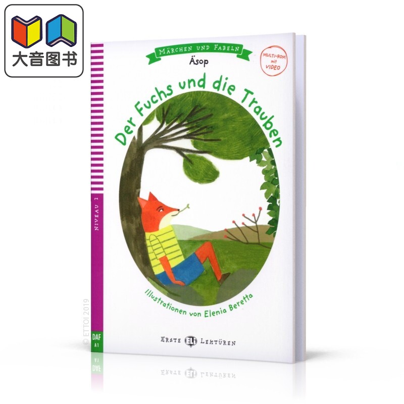 ELI Young Readers German A1: Der Fuchs und die Trauben 狐狸与葡萄 伊索寓言 德语分级读物 德文原版进口图书 大音