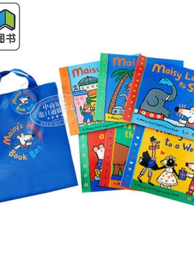 Maisy Swimbag goes camping英文原版 小鼠波波系列全套6册故事 Maisy's Holiday赠环保袋廖彩杏推荐启蒙图画故事书3-6岁 大?