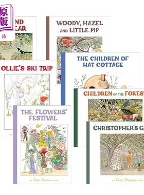 Elsa Beskow 艾莎贝斯蔻情商性格教育英文绘本7册 Flowers Festival Around the Year Children of the Forest 大音