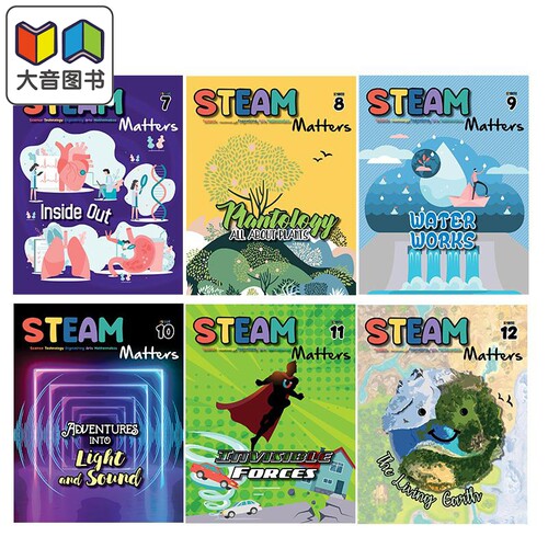 steam问题 少儿趣味英语科普杂志6册 Steam Matters Magazine Issue 第7-12期 知识技能 新加坡儿童英文课外读物
