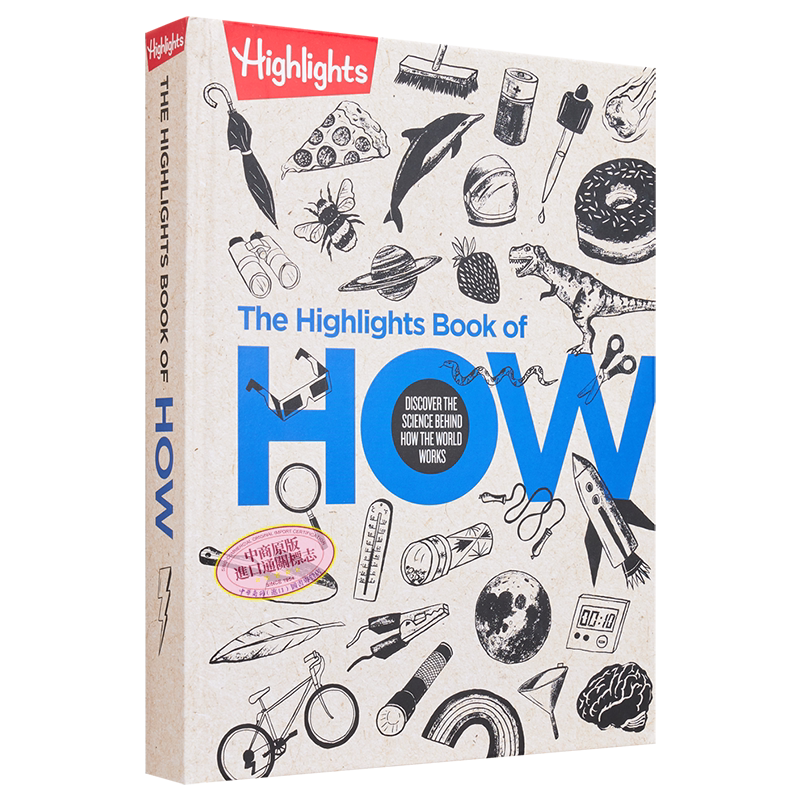 The Highlights Book of How 亮点为什么活动手册 英文原版 进口图书 科学原理探究 动手能力培育儿童图书 大音