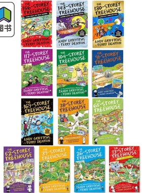 小屁孩疯狂树屋历险记1-13册 英文原版The 13 26 39 52 65 78 91 104 117 130 143 156 169Storey Treehouse章节书 大音