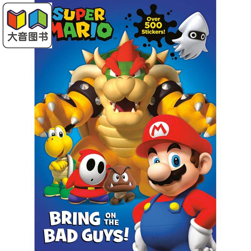 预售 Super Mario Bring on the Bad Guys! (Nintendo) 任天堂超级马里奥的坏人书 英文原版进口图书儿童绘本卡通动画 大音