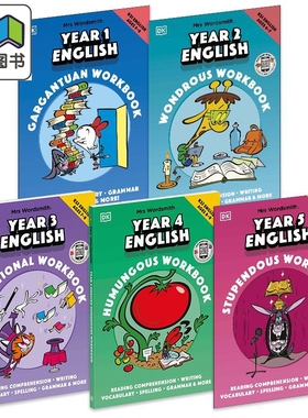 DK沃德史密斯夫人英语练习册1-5阶套装 Mrs Wordsmith English Workbook 小学1-5年级5-10岁KS1 英文原版进口图书 大音