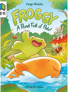 漫画章节书 池塘里的蛙 Froggy A Pond Full of Pals 英文原版 儿童绘本故事书 初级章节书 图画小说 进口童书 大音