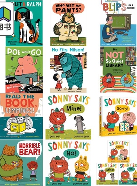 Zachariah OHora绘本 英文原版故事图画书 Sonny索尼学乖了系列 Horrible Bear可怕的熊 Read the Book来读这本书 大音