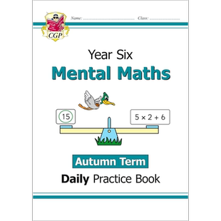 英国原版CGP教辅 新版KS2心算日常练习书 6年级秋季学期 New KS2 Mental Maths Daily Practice Book Year 6 大音