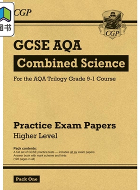 英国CGP GCSE Combined Science AQA Practice Papers: Higher Pack 1 大音