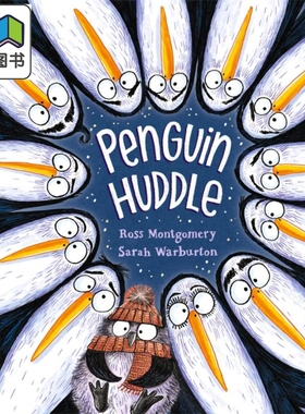 Sarah Warburton Penguin Huddle 抱团的企鹅 英文原版 进口图书 儿童绘本 幽默搞笑 动物友谊 故事图画书 大音