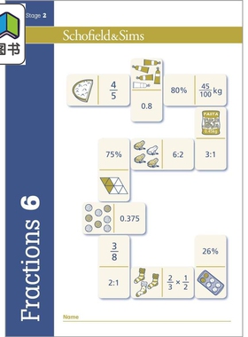 Fractions Decimals & Percentages 6 英国Schofield小学教辅 分数小数和百分比 6年级 英文原版幼小数学学习教辅 大音