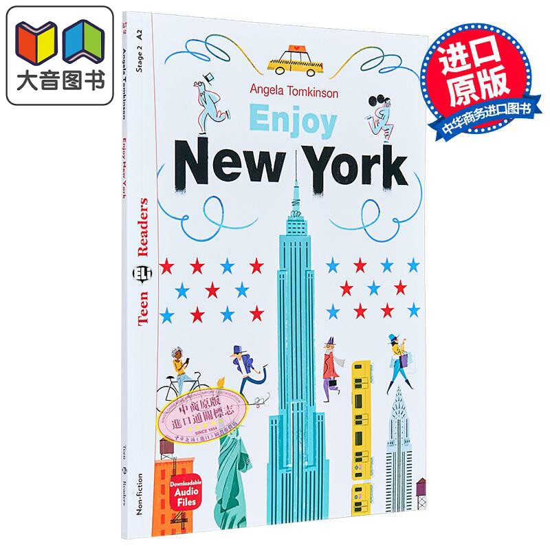 ENJOY NEW YORK 享受纽约 配音频练习和练习答案 A2级别 含音频 英文原版 英语分级阅读读物 READERS TEEN 大音