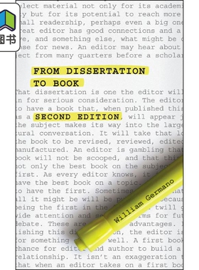 芝加哥写作编辑和出版指南系列 从论文到书籍 第二版英文原版进口图书From Dissertation to Book Chicago Guides 大音