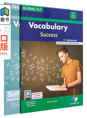 预售 剑桥CAE考试教材系列 Vocabulary Success C1 Advanced Self Study 英文原版 提升你的C1词汇水平自学套装 含答案