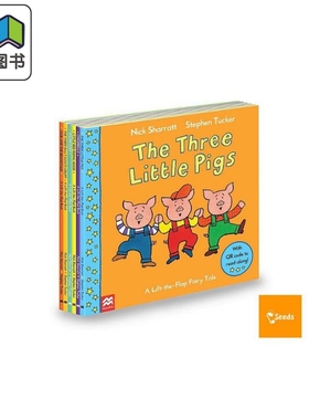 Lift-The-Flap Fairy Tale pack 麦克美伦经典翻页童话 6册 Nick Sharratt   经典故事儿童绘本互动机关书