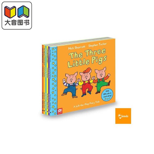 Lift-The-Flap Fairy Tale pack 麦克美伦经典翻页童话 6册 Nick Sharratt   经典故事儿童绘本互动机关书