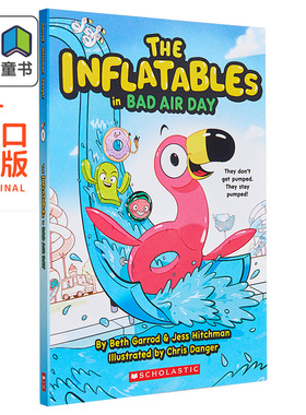 The Inflatables 1 The Inflatables in Bad Air Day 充气玩具团1 学乐桥梁漫画图像小说 英文原版儿童小初文学 大音