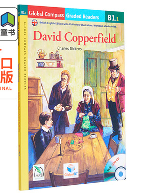 Global ELT Graded Reader 世界经典名著分级阅读读物 B1 David Copperfield 大卫科波菲尔 英文原版有声改编 附音频CD 英式?
