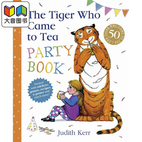 老虎来喝下午茶 派对策划书The Tiger Who Came to Tea Party Book英文原版 儿童绘本 活动与玩具书 经典故事进口 大音