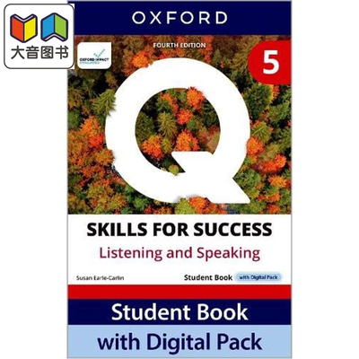 预售 牛津学术英语教材第四版 听力和口语技能成功学生书5级C1 含电子资源 Q Skills for Success Listening Speaking 大音