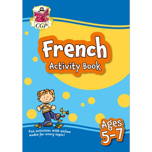 英国原版CGP French & Spanish Activity Book & Targeted Question Book 含在线音频英文原版 西班牙语法语活动手册 Ages 5-11