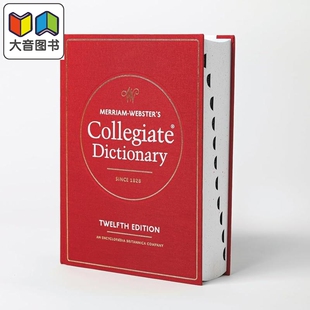 2025新版 韦氏大学词典 第12版 Merriam Webster s Collegiate Dictionary 12th Edition 英文原版英语参考工具书 大音