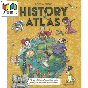 环球之旅 大音 Atlas 学乐出版 进口童书 历史人物故事 穿越时空 儿童历史科普绘本读物 英文原版 History 历史图集