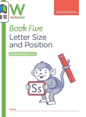 英国S&S教辅 WriteWell 5: Letter Size and Position 书写训练 5: 字母大小和位置 5-6岁 英文原版 英语单词练习 大音