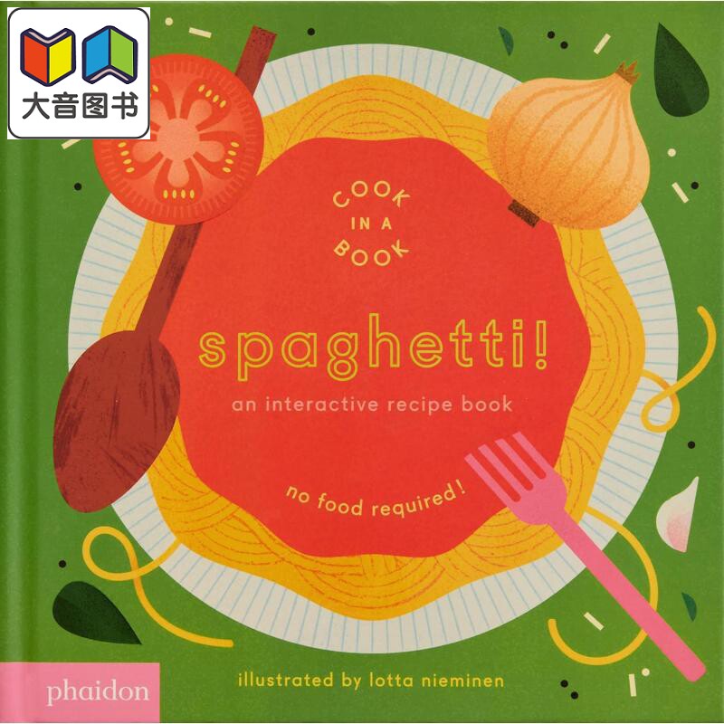 互动食谱 意粉 Spaghetti An Interactive Recipe Book 英文原版 儿童纸板书绘本 亲子图画书玩具书 进口低幼读物 大音