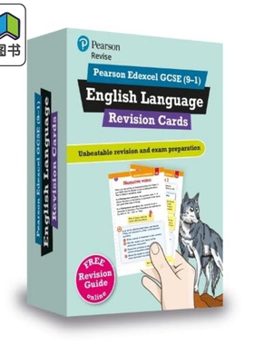 Pearson Revise 培生爱德思GCSE英语语言复习卡片含在线复习Edexcel GCSE English Language Revision Cards 2025 大音