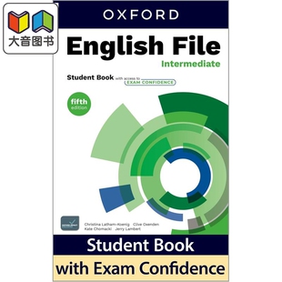 预售 牛津中学英语口语教材 英语档案第五版学生书含电子资源 中级B1 English File 5th ed Intermediate Student Book 大音