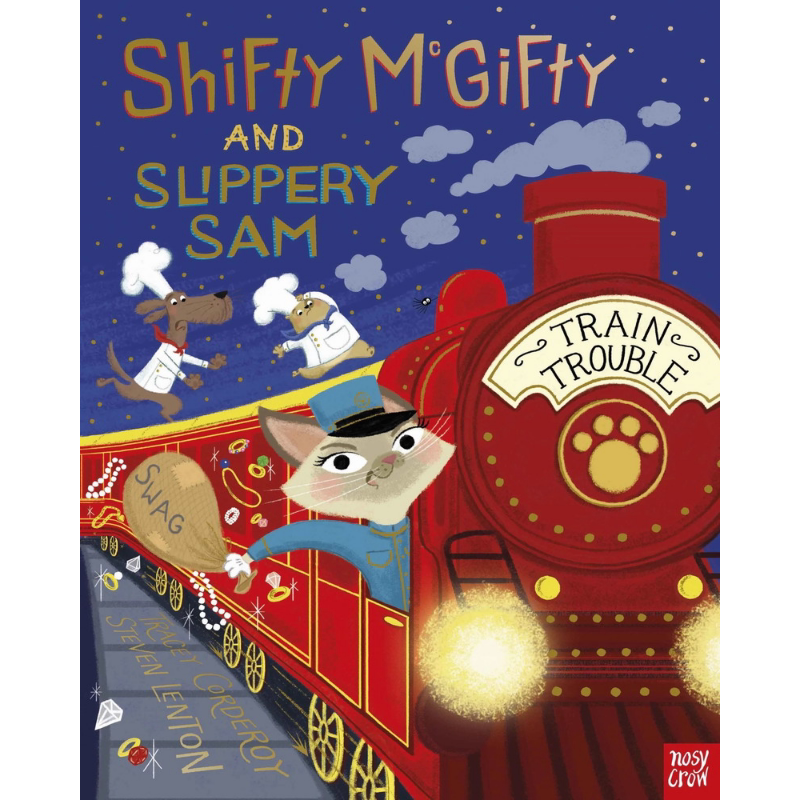 强强和盗盗11火车冒险之旅Shifty McGifty and Slippery Sam Train Trouble 英文原版 儿童绘本 故事图画书 进口图书 大音