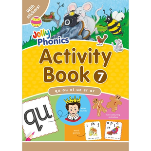 Jolly Phonics Activity Book 7 快乐自然拼读活动手册7 手写体英式英语  大音