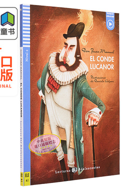 西班牙语原版分级读物ELI Teen Readers Spanish A2 El conde Lucanor 卢卡诺尔伯爵 含音频 西班牙文小说阅读 大音