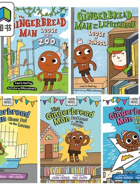 预售 Mike Lowery Gingerbread Man 桥梁漫画姜饼人5册 Class Pet Loos Buttons Loose 故事图画小说 英文原版进口图书 大音