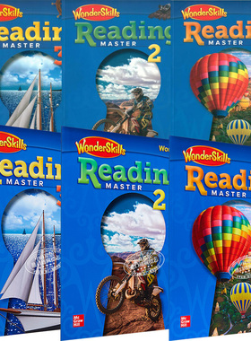 WonderSkills Reading Master workbook 1-3 美国麦格劳希尔英语教材 阅读奇迹掌握大师练习册教材 英文原版 进口原版工具书
