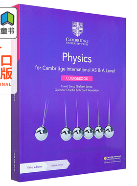 预售 Cambridge International AS ALevel Physics Coursebook 正版剑桥国际AS ALevel考试物理教材带线上账号 英文原版