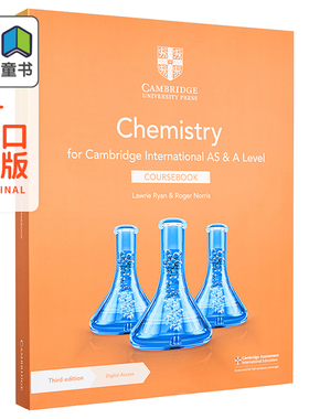 Cambridge International AS ALevel Chemistry Coursebook 正版剑桥国际AS Alevel考试化学教材课本带线上账号