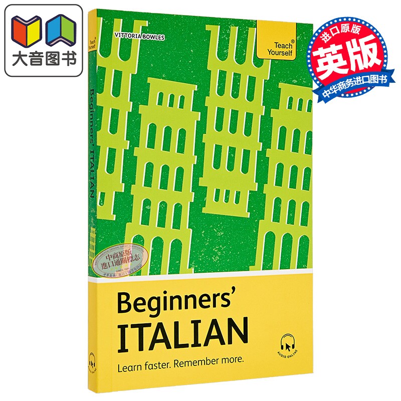 意大利语入门 学得更快记得更牢自学教材英文原版Beginners Italian Teach Yourself Beginners Language Learning 大音